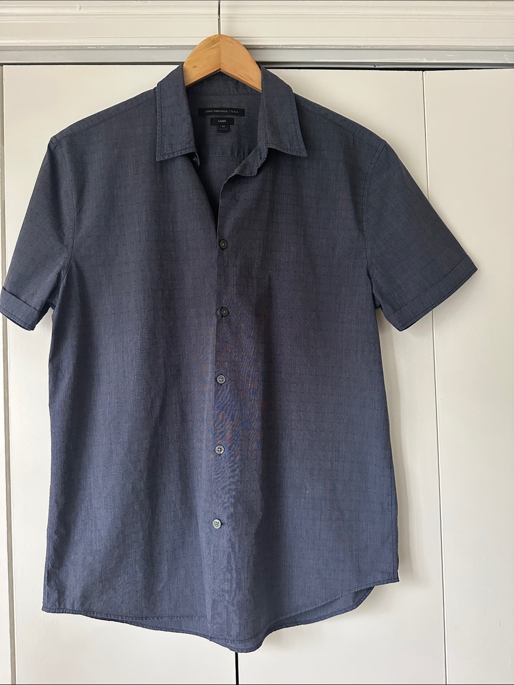 John Varvatos Luxe Men's Short-Sleeve Button-Down Shirt